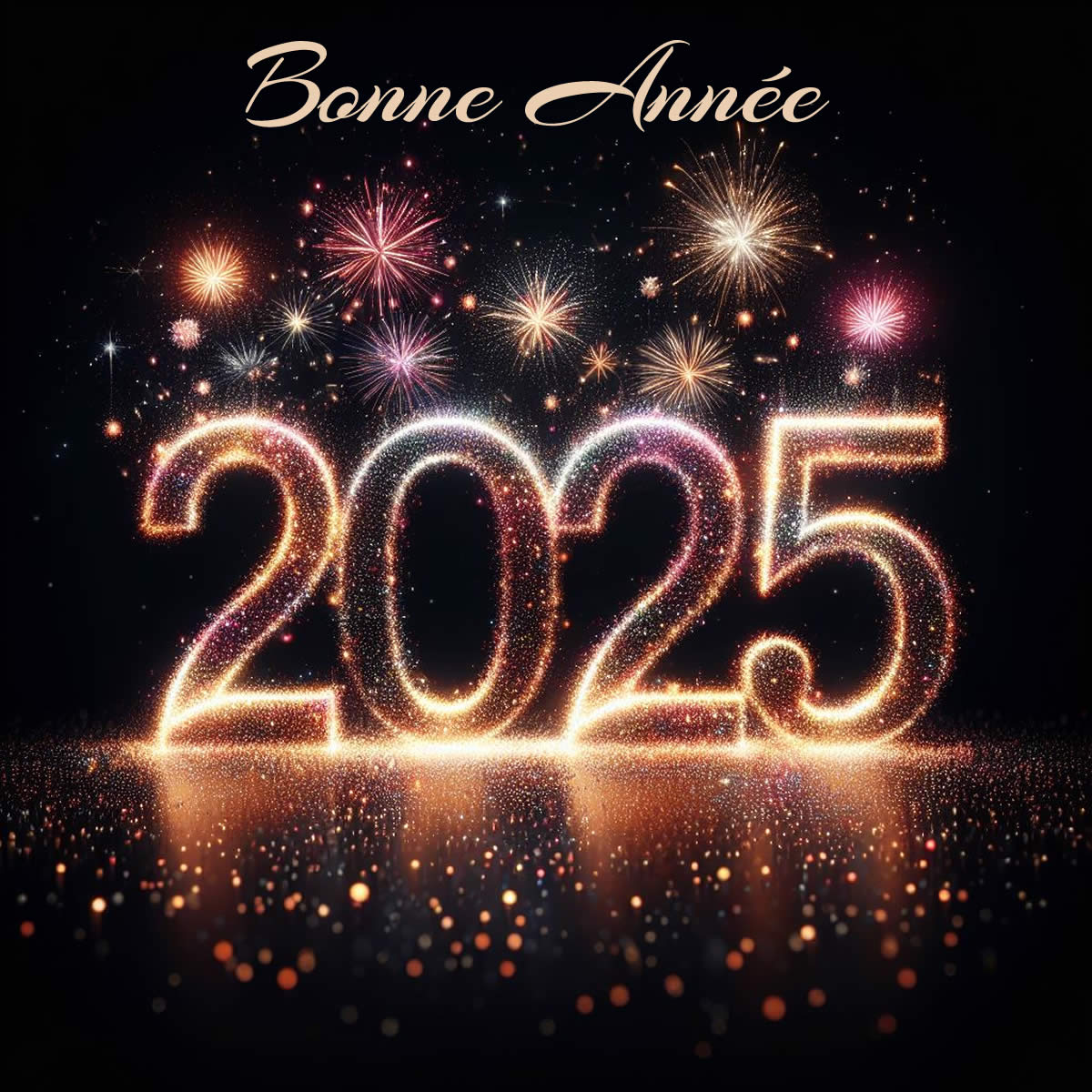 texte bonne annee 2025 lumineux